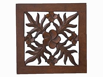 Amazon.co.jp: 51526 アジアン雑貨 フラワーMDFアートパネル